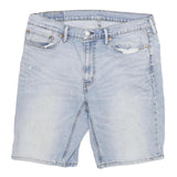 LEVI'S Mens Denim Blue Casual Shorts XL W34 Cotton Blend Regular Fit Light Wash