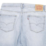 LEVI'S Mens Denim Blue Casual Shorts XL W34 Cotton Blend Regular Fit Light Wash