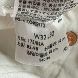 Levis Jeans - 32W 30L White Cotton