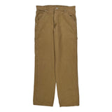 Wrangler Carpenter Trousers - 32W 32L Brown Cotton