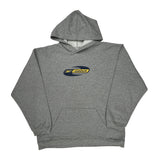 Reebok Hoodie - Large Gray Cotton Blend