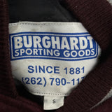 Falls Indians Burghardt College Varsity Jacket - Small Burgundy Wool Blend
