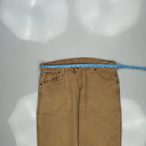 Dickies Carpenter Trousers - 36W 32L Brown Cotton