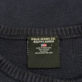 Polo By Ralph Lauren Sweater - Large Navy Cotton