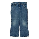 Wrangler Wide Leg Carpenter Jeans - 32W UK 12 Blue Cotton