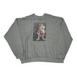 Grumpy Disney Cartoon Sweatshirt - 2XL Grey Cotton