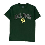 Cal Poly Champion College T-Shirt - Medium Green Cotton