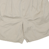 TOMMY HILFIGER Womens Shorts Beige Casual L W36 Cotton Blend Pleated