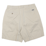 TOMMY HILFIGER Womens Shorts Beige Casual L W36 Cotton Blend Pleated