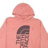 THE NORTH FACE Womens Pink Hoodie 2XL Cotton Blend Pullover Casual
