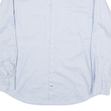 JOOP Mens Light Blue Shirt L Cotton Blend Modern Fit Long Sleeve Button Collar