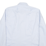 JOOP Mens Light Blue Shirt L Cotton Blend Modern Fit Long Sleeve Button Collar