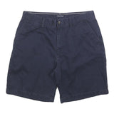 NAUTICA Mens Shorts Blue Casual Plain M W34 Cotton Blend Comfortable Style