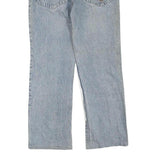 BSWANG Womens Blue Regular Straight Denim Light W30 L28 Jeans Cotton Blend Zip