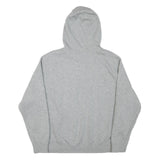 NIKE Mens Grey Sheldon Baseball Pullover Hoodie L Cotton Blend Sportswear