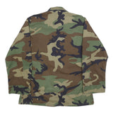AMERICAN APPAREL Mens Green & Brown Camouflage Military Style Jacket M Cotton