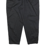 LEE Mens Relaxed Black Cotton Blend Trousers W34 L28 Casual Zip Closure Comfort