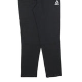 REEBOK Womens Joggers Black S W26 L30 Slim Tapered Cotton Blend Comfort
