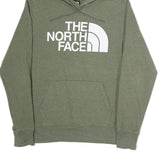 THE NORTH FACE Mens Green Pullover Hoodie L Cotton Logo Sweatshirt Casual
