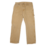 DICKIES Mens Jeans Beige Relaxed Straight Denim Medium W32 L27 Workwear Utility