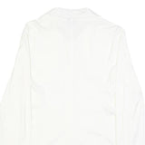 ARMANI COLLEZIONI Womens White Cotton Blend Shirt S Elegant Classic Blouse