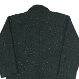 APROPOS Womens Green Wool Button Jacket L Tweed Speckled Pattern Classic Fit