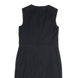 BOSS HUGO BOSS Womens Black Shift Polyester Sleeveless Knee Length L Workwear