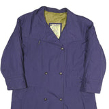 RAVENS Womens Purple Button Polyester Blend Jacket UK 14 Classic Plain Stylish