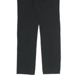 LEVI'S Womens Black Cotton Blend Slim Zip Trousers W26 L26 Classic Straight