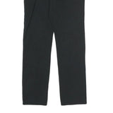 LEVI'S Womens Black Cotton Blend Slim Zip Trousers W26 L26 Classic Straight