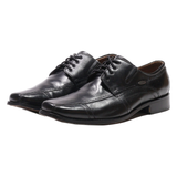 MERCEDES Oxford Shoes Black Leather Mens UK 9