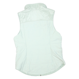 THE NORTH FACE Womens White Outdoor Sleeveless Jacket L Polyester Blend Zip