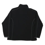 WILSON Womens Black Plain Polyester Blend Pullover Jumper L Fitted Casual