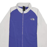 THE NORTH FACE Womens Purple & White Jacket XL Polyester Blend Zip Outdoor Sport