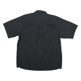 WRANGLER Mens Black Short Sleeve Shirt XL Casual Cotton Blend Button