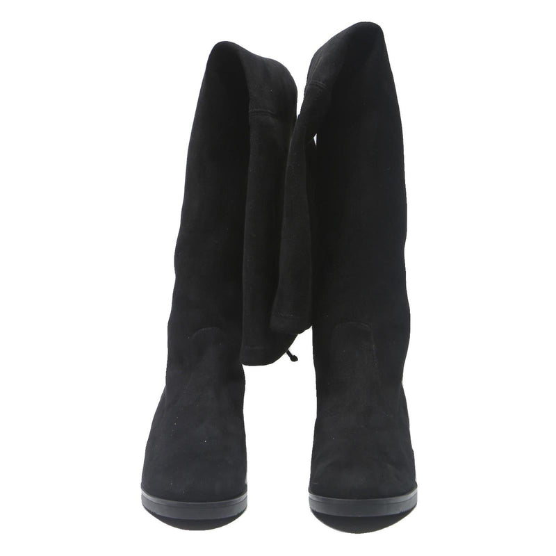 BUFFALO Womens Black Knee High Synthetic Boots UK 5 Stylish Comfortable
