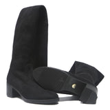 BUFFALO Womens Black Knee High Synthetic Boots UK 5 Stylish Comfortable