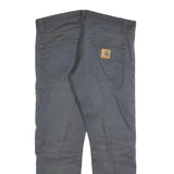 CARHARTT Mens Jeans Grey Slim Slim Straight Denim Medium W34 L27 Cotton Blend