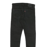 LEVI'S 512 Mens Jeans Black Slim Skinny Denim Raw W33 L32 Stretch Cotton Blend