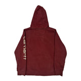 Carhartt Hoodie - 2XL Burgundy Cotton Blend
