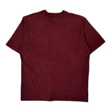 Carhartt T-Shirt - Small Burgundy Cotton