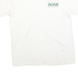HANES Mens White SOAR University Of Denver Graphic T-Shirt XL Short Sleeve Crew