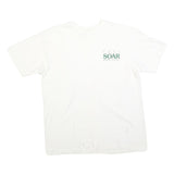 HANES Mens White SOAR University Of Denver Graphic T-Shirt XL Short Sleeve Crew