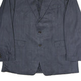 LAUREN RALPH LAUREN Mens Blue Classic Cotton Button Jacket XL Tailored
