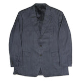 LAUREN RALPH LAUREN Mens Blue Classic Cotton Button Jacket XL Tailored