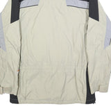 COLUMBIA Mens Beige & Black Outdoor Jacket S Synthetic Plain Waterproof Zip