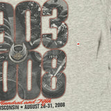 105Th Anniversary Harley Davidson Graphic T-Shirt - Large Gray Cotton