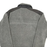 WIKLAND Mens Grey Sherpa Fleece Zip Jacket S Polyester Blend Casual Outdoor Warm