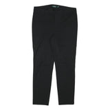 LAUREN RALPH LAUREN Womens Polyester Blend Black Slim Tapered Trousers W32 L27
