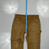 Dickies Carpenter Trousers - 36W 30L Brown Cotton